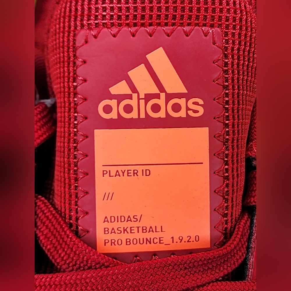 NWT Adidas Pro Bounce 2019 Low Cut EF0471 Basketball Red/white Sneakers Size 11 - Picture 3 of 14